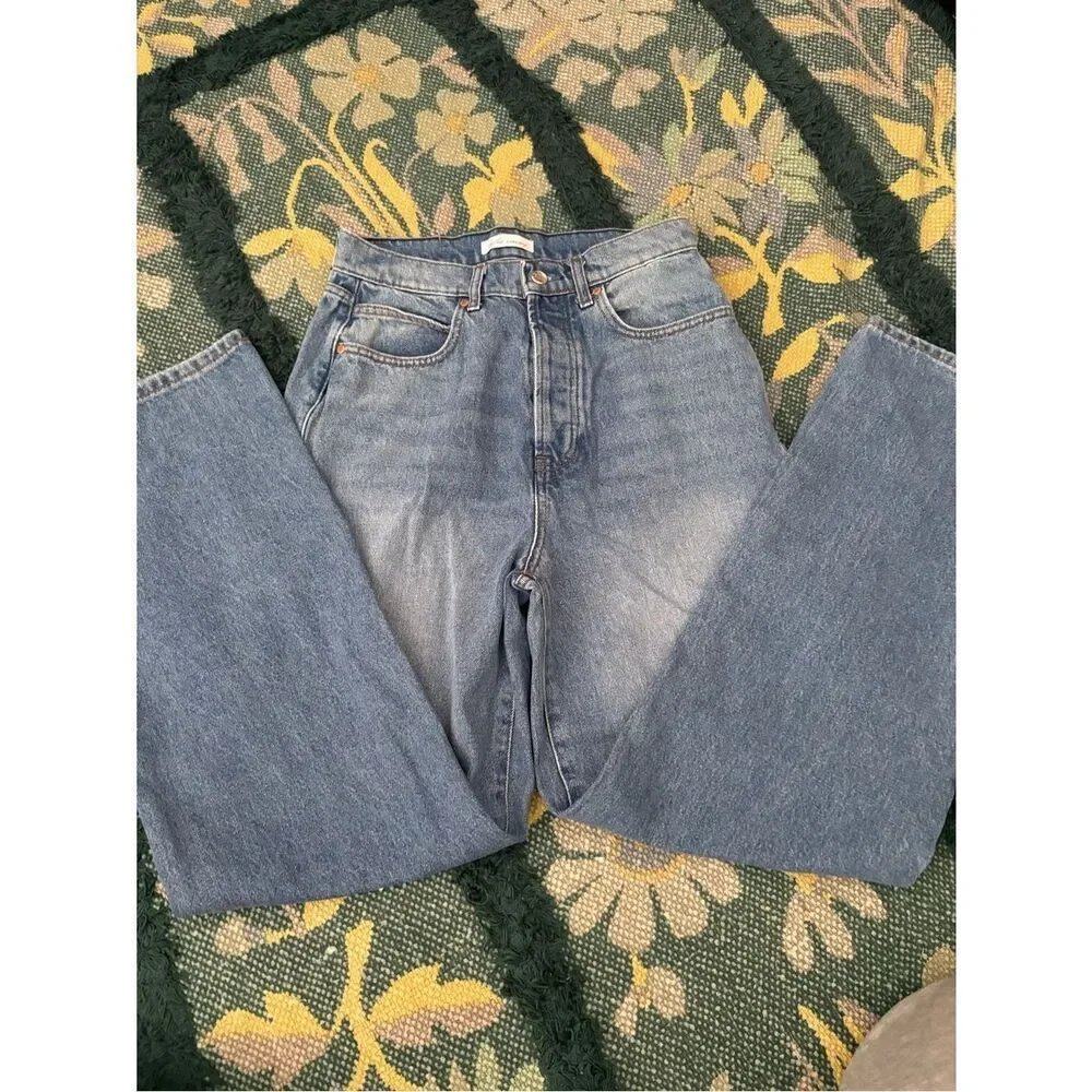 Betro Simone High Waisted Button Fly Wide Leg Jeans Size 29